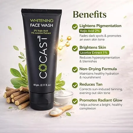 Cocast Whitening Face Wash for Radiant & Clear Skin (60 gm) - Detailed Feature View 2