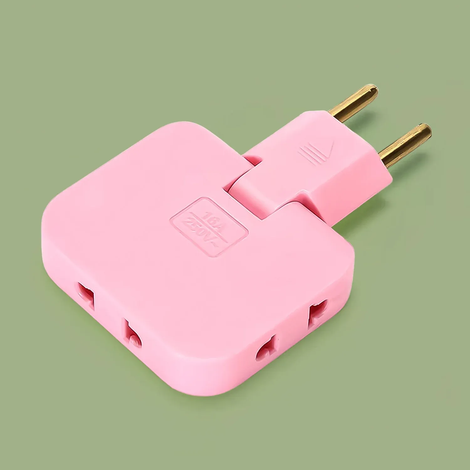 Premium Foldable Wall Plug Adapter – 3-in-1 Compact Travel Socket | Tetherix - Buy Online at Alikart