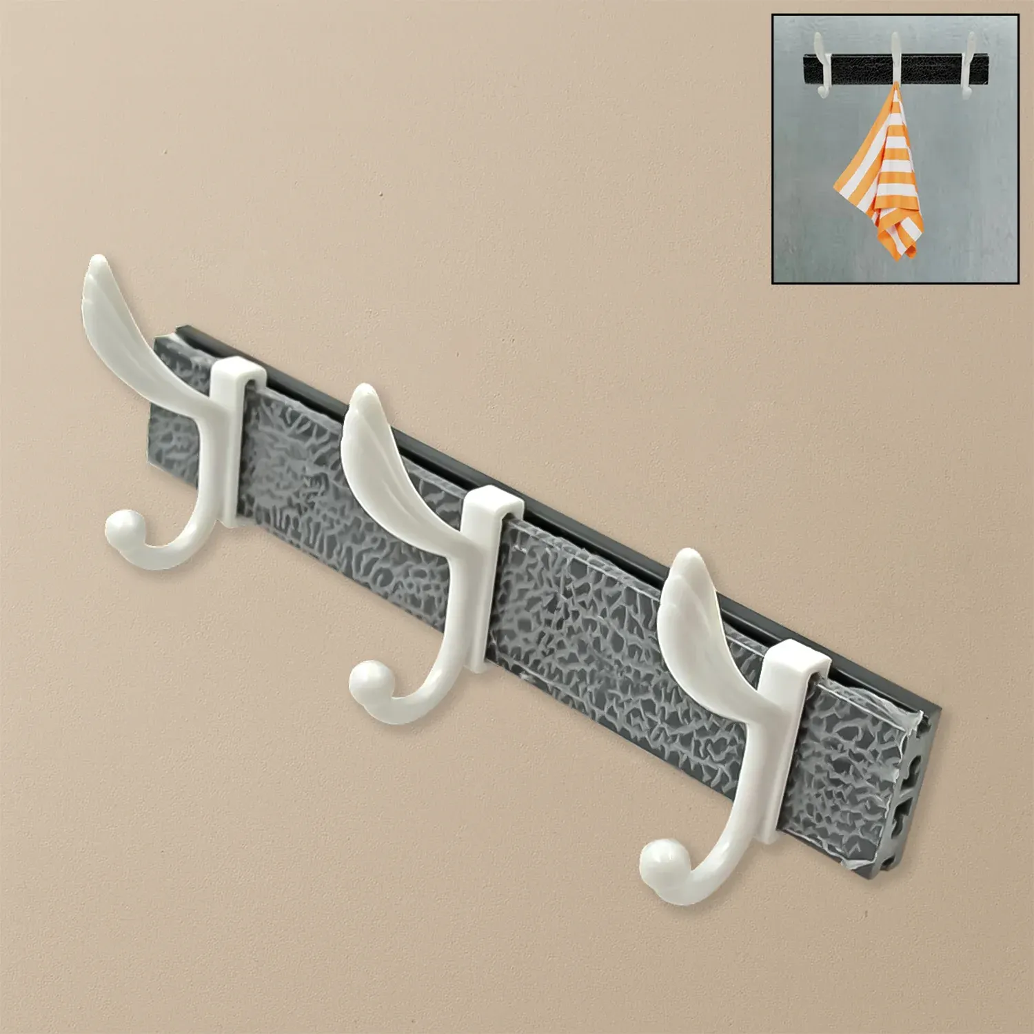 Premium Wall Mounted Coat Rack – 6 Hooks for Entryway & Bedroom | GlimmerHome - Buy Online at Alikart