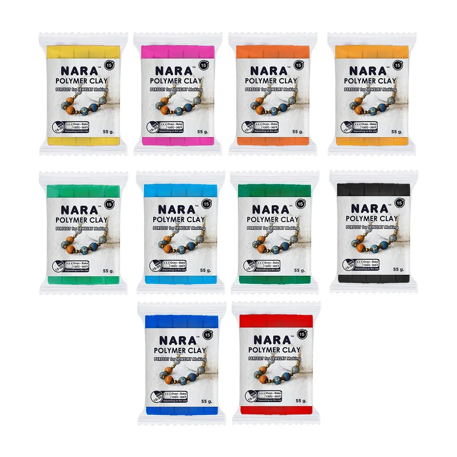 NARA Polymer Clay Color Kit – 40 Pcs for Jewelry & Crafts - Detailed Feature View 5