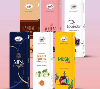 Premium Agarbatti 6-in-1 Combo Pack – Soothing Aromas for Puja & Home