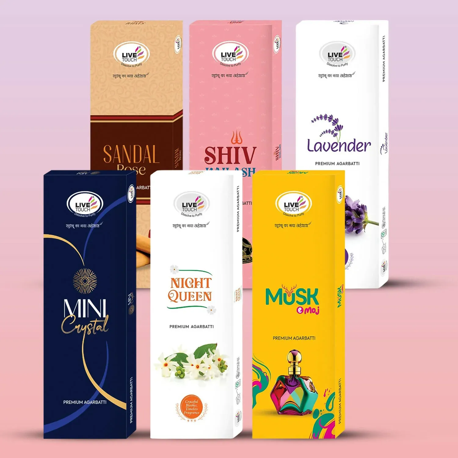 Premium Premium Agarbatti 6-in-1 Combo Pack – Soothing Aromas for Puja & Home - Buy Online at Alikart
