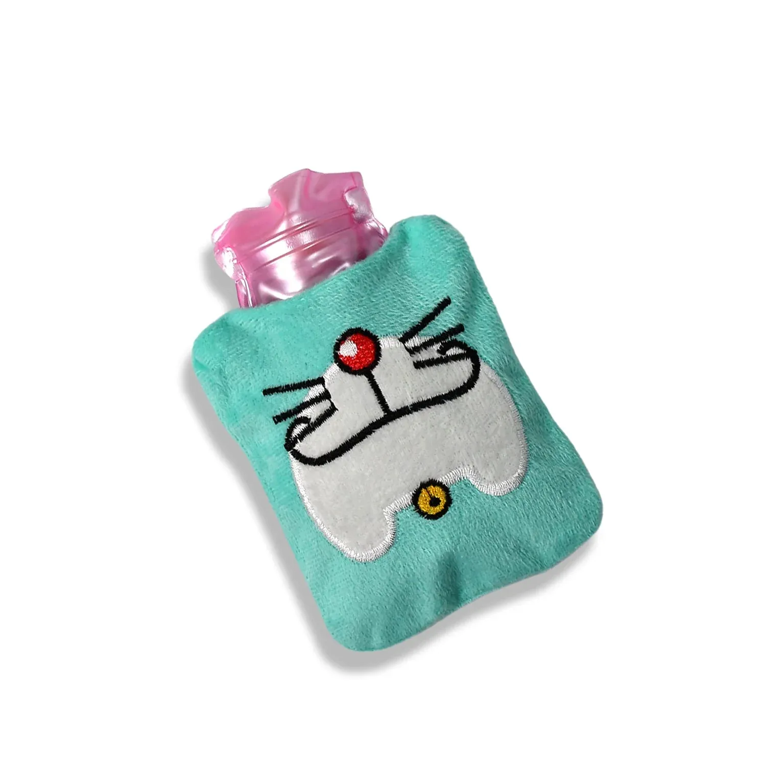 Doremon Hot Water Bag – Pain Relief with Soft Cover | Velvet Wellness - Detailed Feature View 7