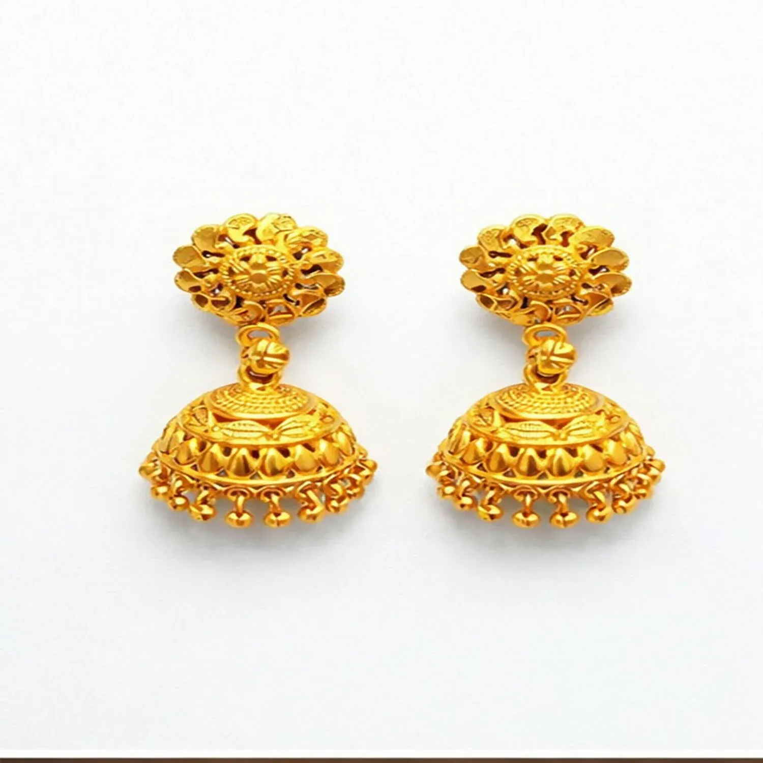 Premium Traditional Gold Plated Jhumka Earrings for Women - Buy Online at Alikart