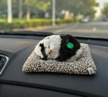 Sleeping Cat Plush Toy with Soft Cushion – Cute Dashboard Decor