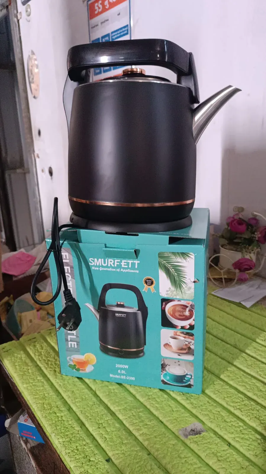 Stainless Steel Electric Kettle 2000 Watt (6 Ltr.) - Detailed Feature View 6