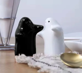Ceramic Salt and Pepper Shakers – Modern Couple Design | Tidy Table