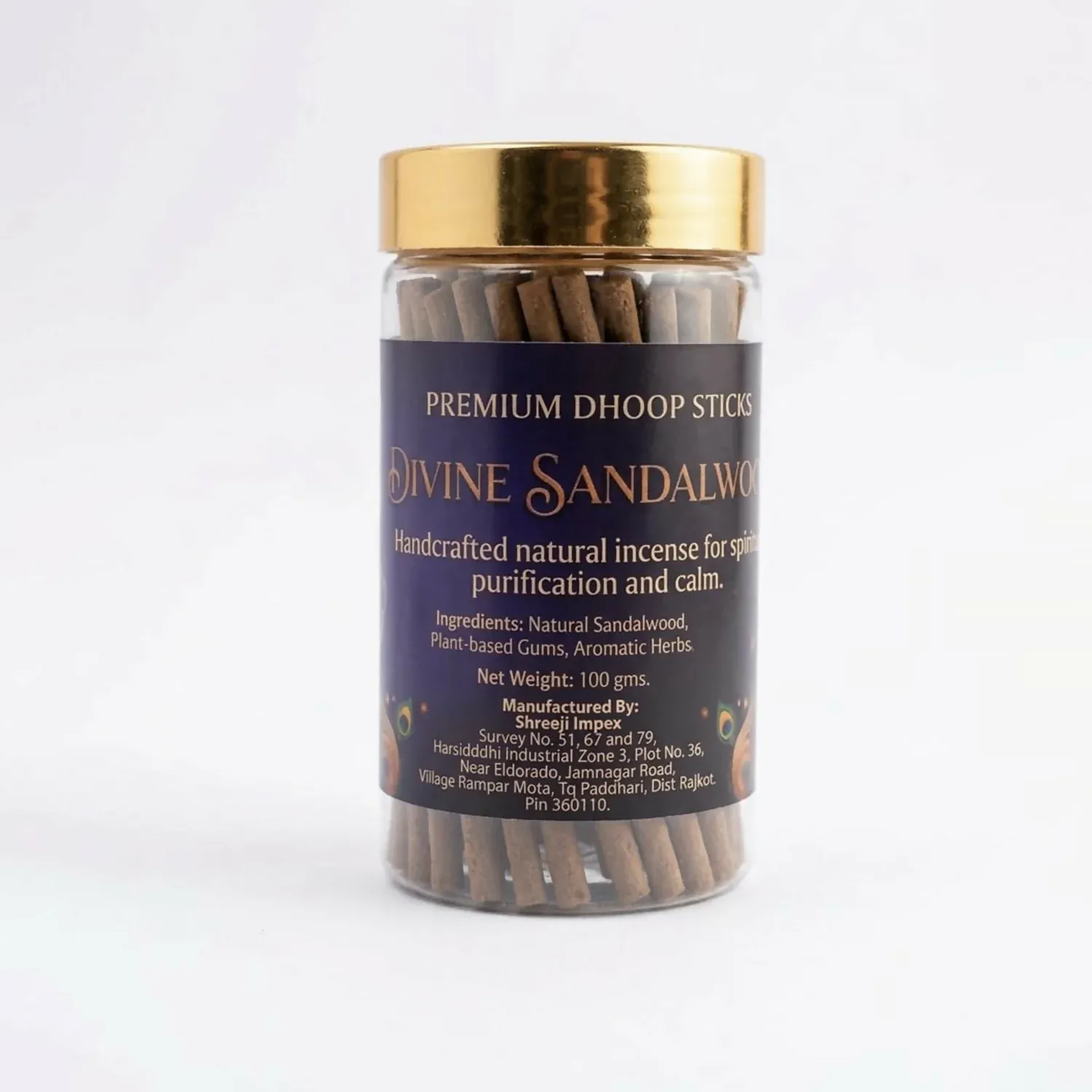 Divine Sandalwood Premium Dhoop Sticks - Natural Incense 100Gm - Detailed Feature View 4