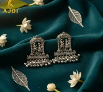 Handcrafted Radha Krishna Design with Ghungroo Drops