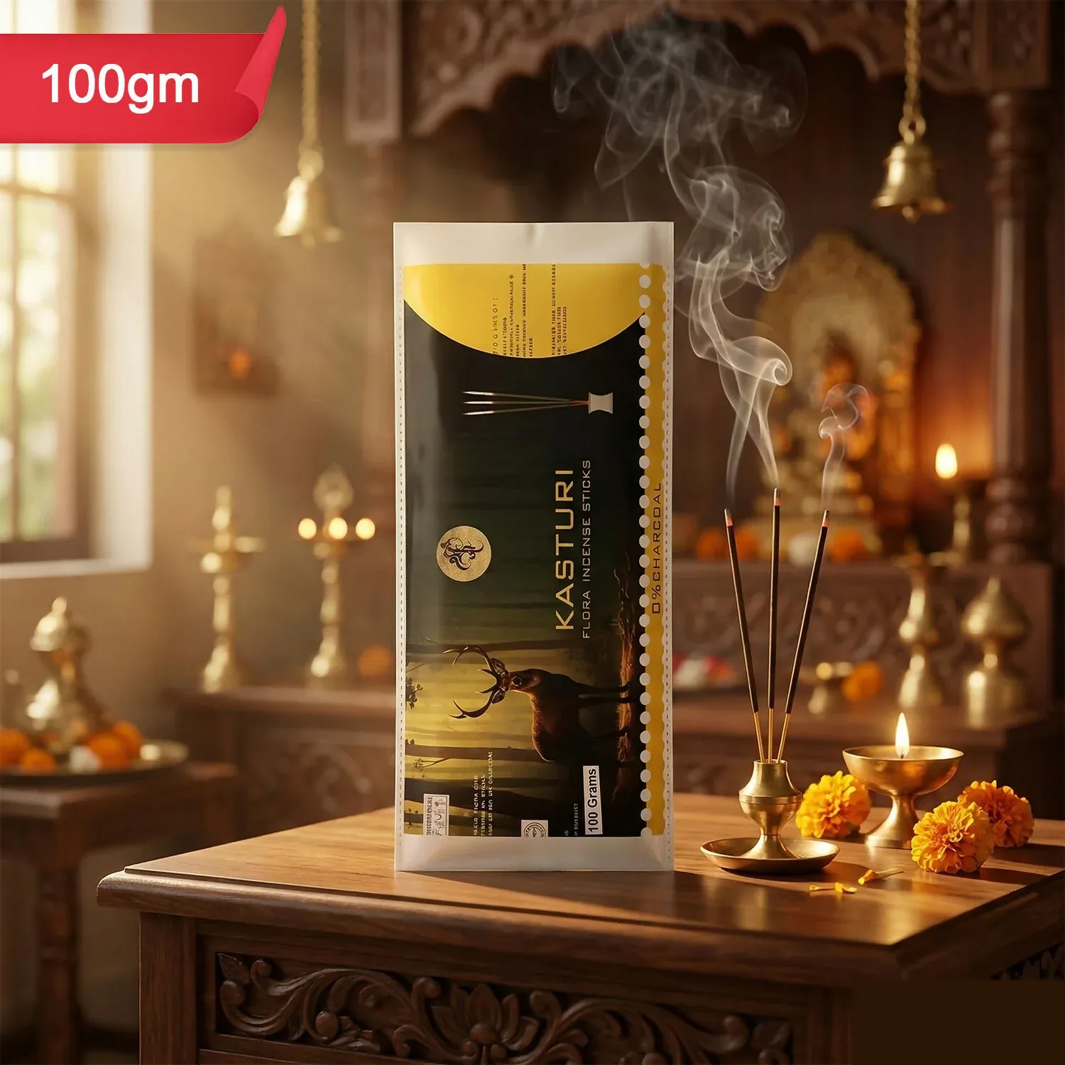 Incense Sticks – Calm & Meditative Musk & Floral Scent for Home - Detailed Feature View 2