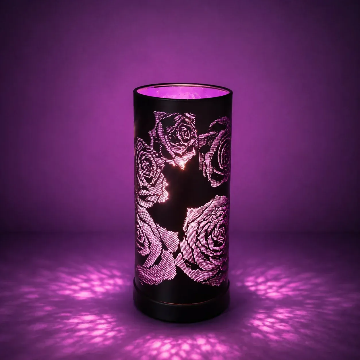 Rose Pattern LED Table Lamp for Bedroom and Home Decoration (Color may vary 1 PC) - Detailed Feature View 2