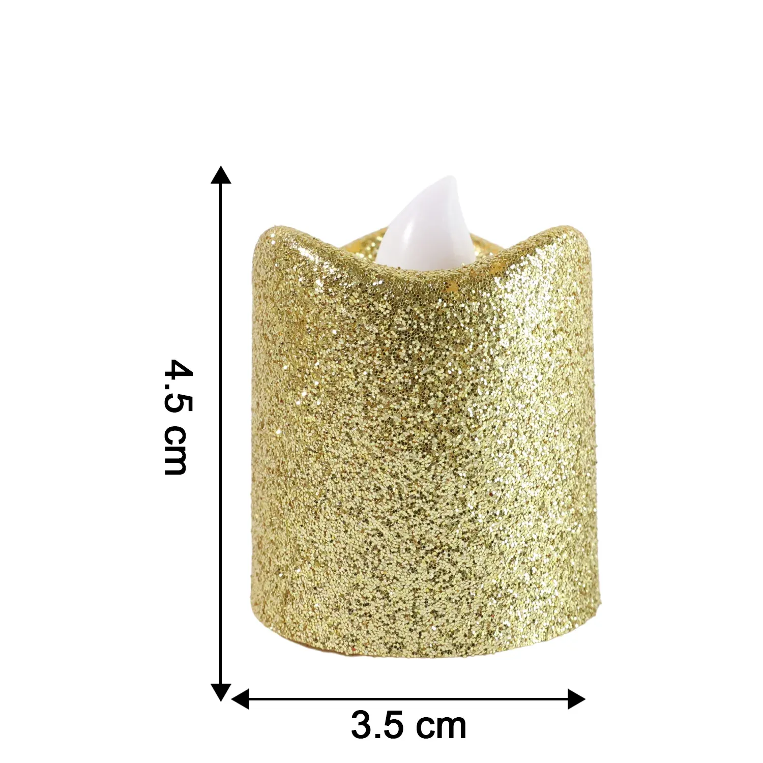 Christmas Premium Glitter LED Tealight Candles (9 Pc Set) - Detailed Feature View 3