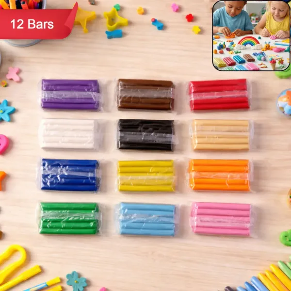 Kids Soft Modelling Clay Multi-Color DIY Art & Craft Kit for Creative Learning