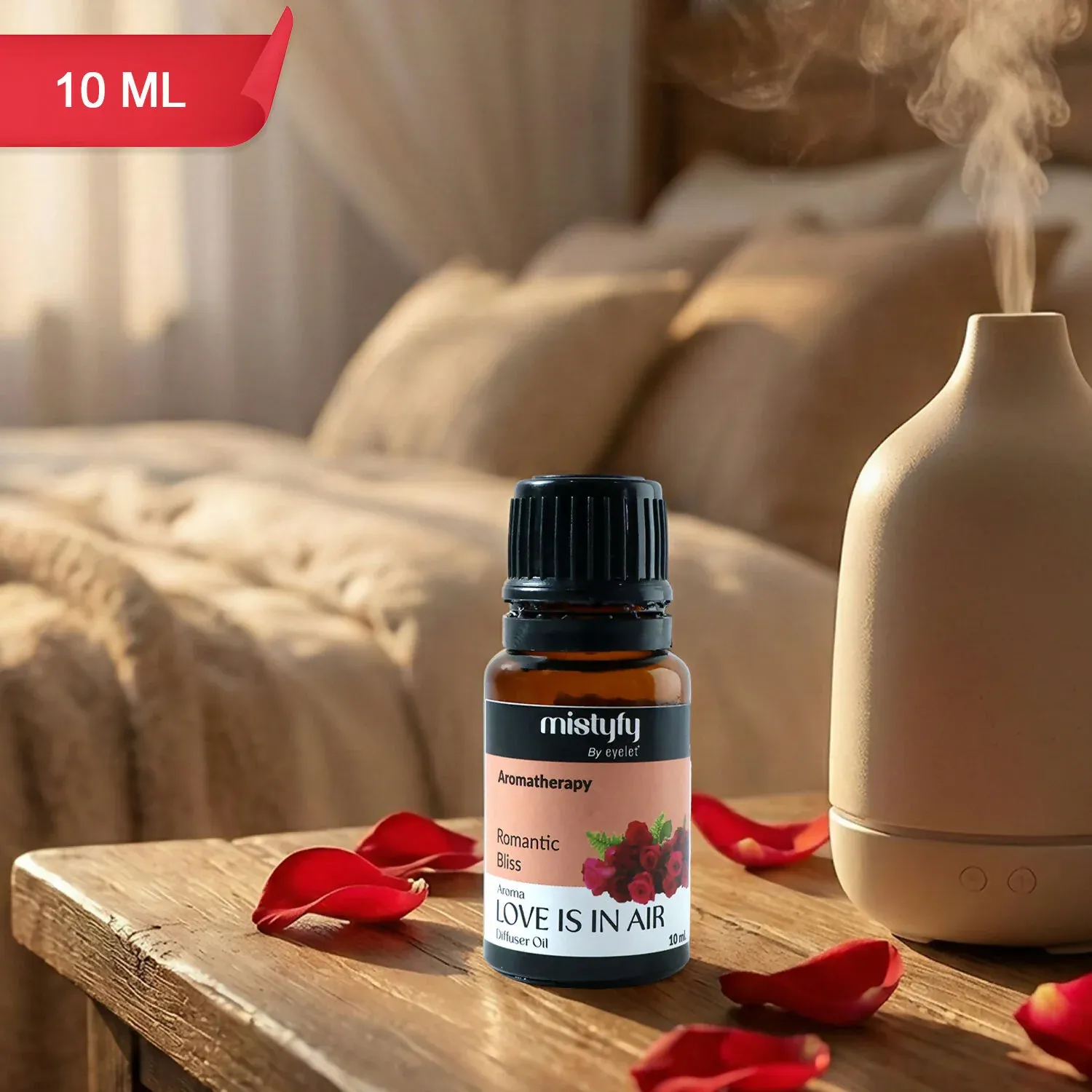 Premium Eyelet Love Is In Air Aroma Diffuser Oil, Romantic Bliss Fragrance & Aromatherapy (10Ml) - Buy Online at Alikart