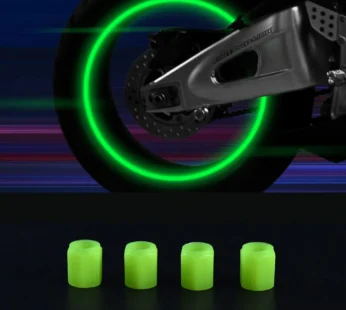 Luminous Tyre Valve Caps – Glow for Night Safety (4 Pcs Set)