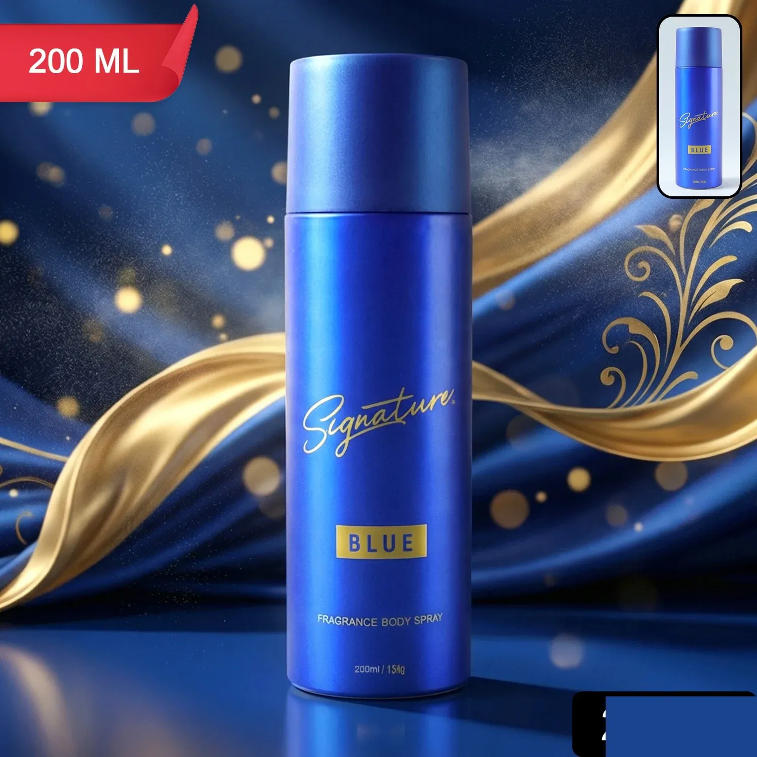 Signature Premium Blue Fragrance Body Spray 200 ML - Detailed Feature View 1