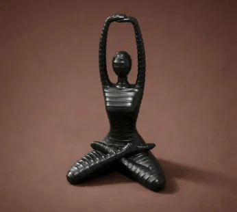 Yoga Meditation Sculpture Showpiece for Home Decor Tabletop(Color may vary)