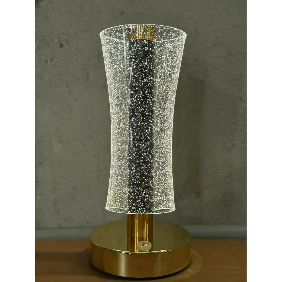Modern Crystal Table Lamp with Warm Light for Bedroom & Living Room - Detailed Feature View 4