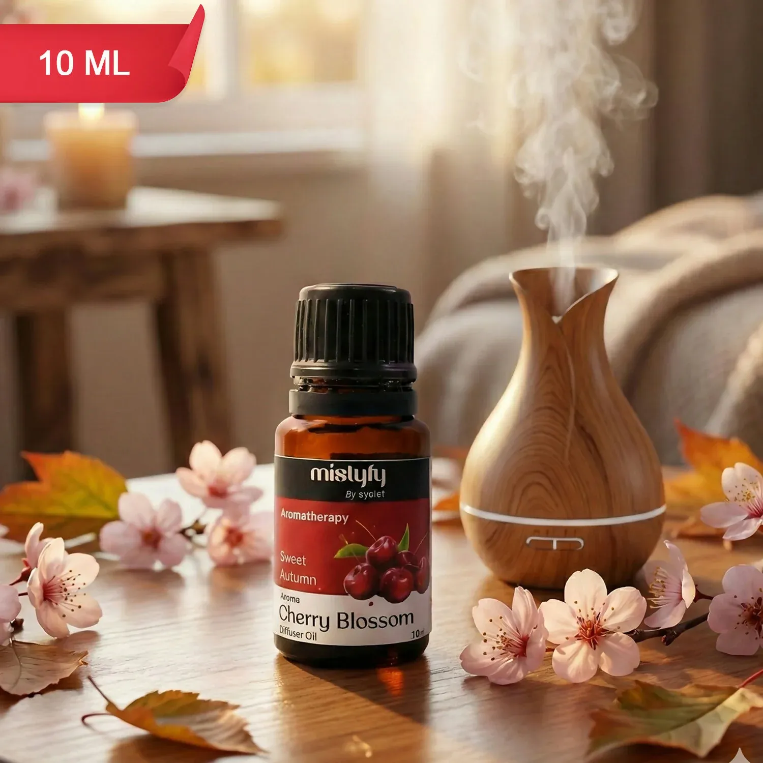 Premium Eyelet Cherry Blossom Diffuser Oil 10ml – Sweet Floral Aroma - Buy Online at Alikart