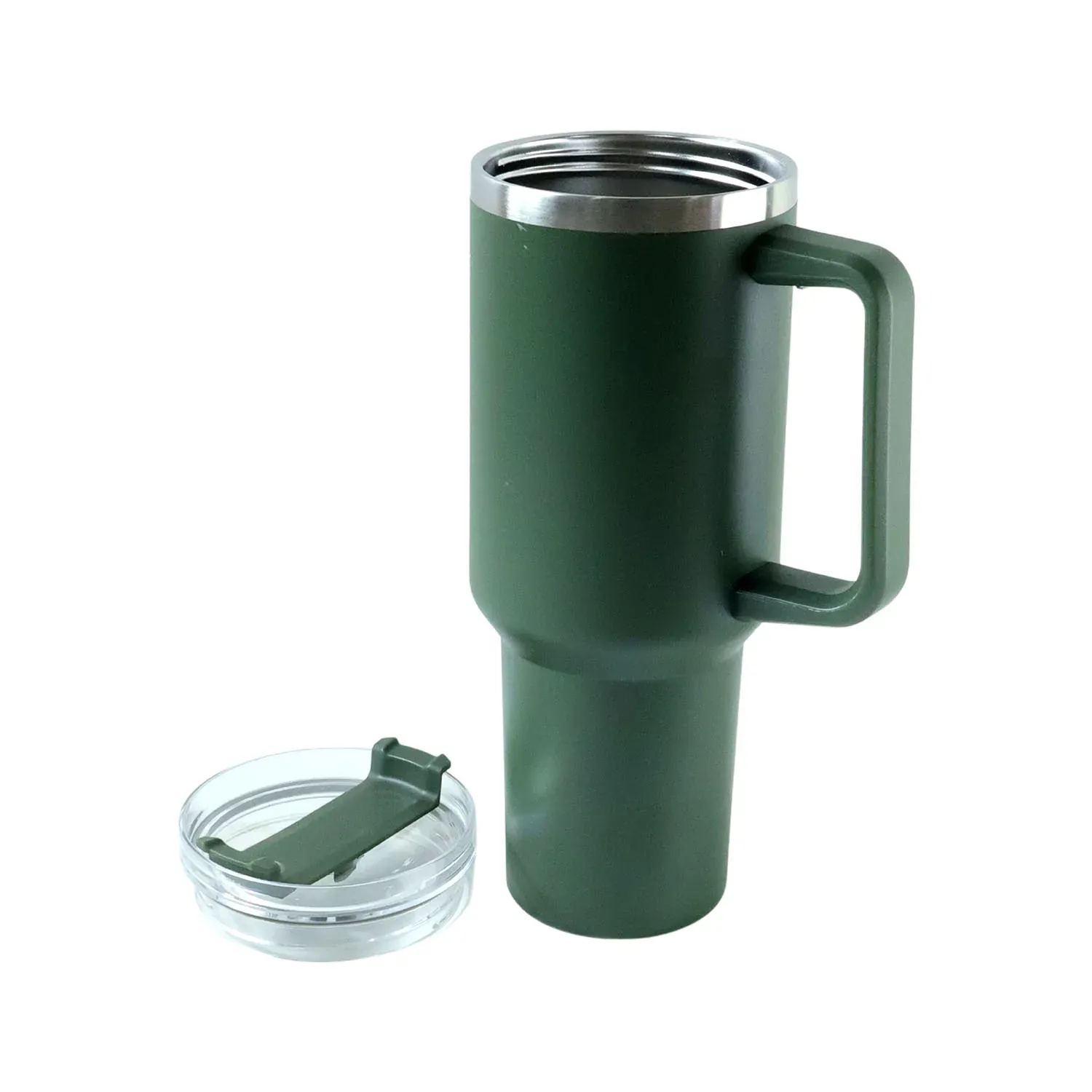 1200ML Insulated Travel Mug with Handle & Straw | Hot & Cold Tumbler - Detailed Feature View 3