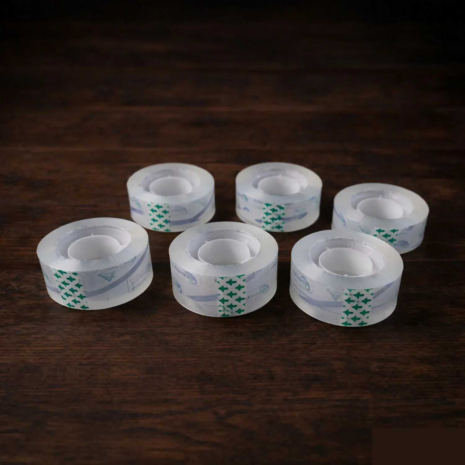 Crystal Clear Cello Tape Rolls - 33x24mm, 6 Pack - Detailed Feature View 2