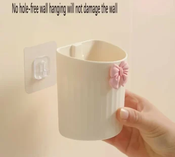 Elegant Ceramic Pen Holder Set of 2 with Bow Accent