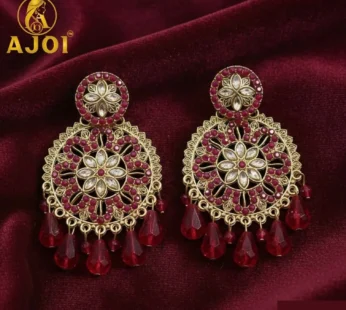 Pink Stylish Floral Earrings