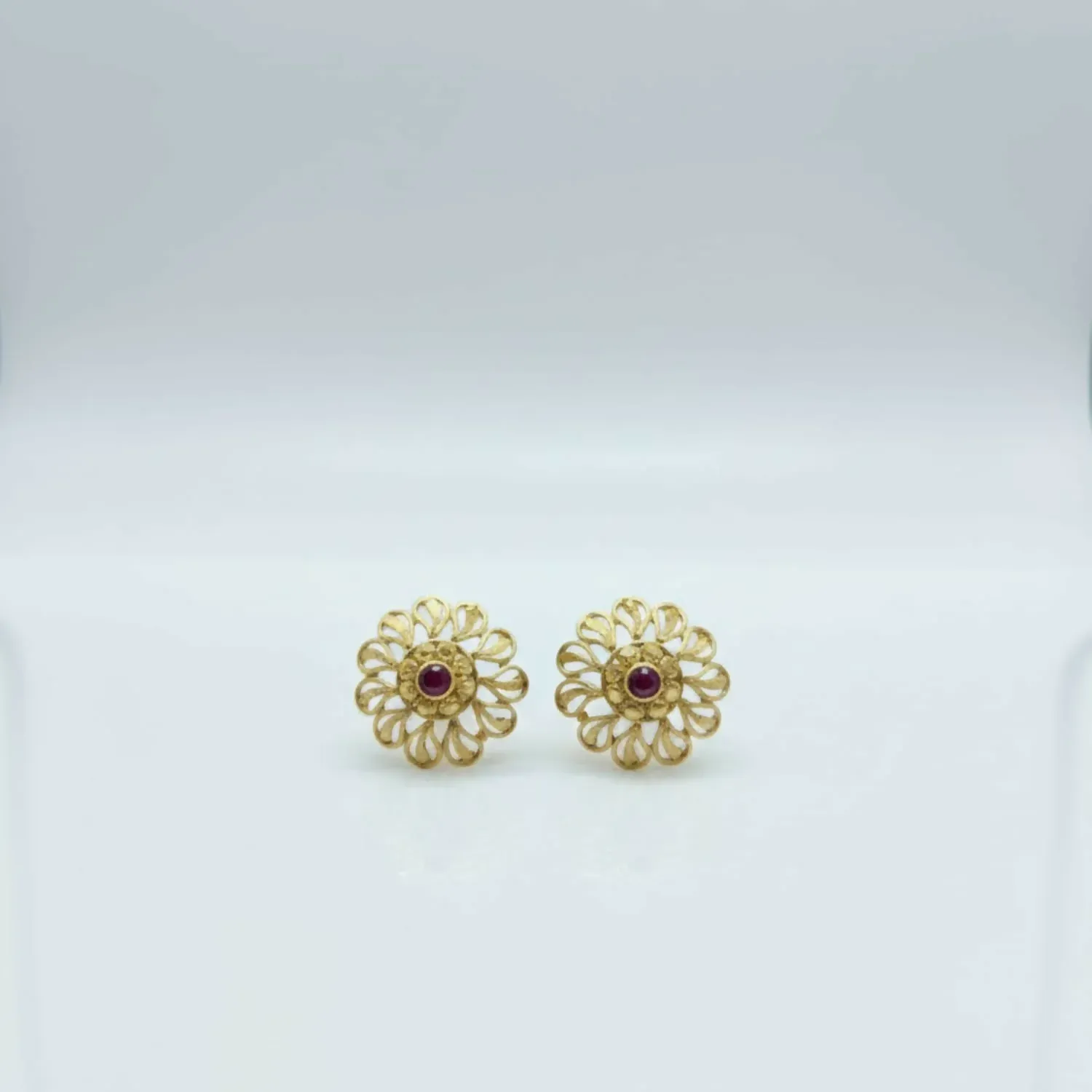 Stylish Gold Finish Traditional Jhumka | Festive Wear Earrings - Detailed Feature View 3