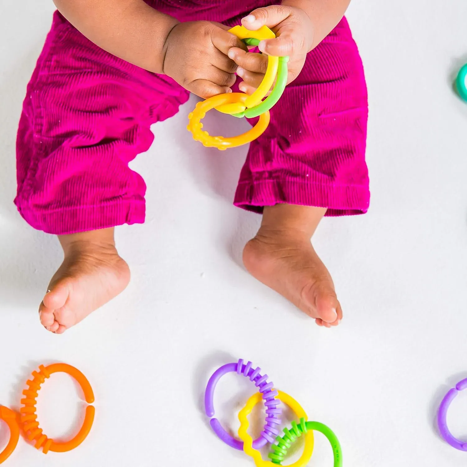 Baby Learning Links – 36 Pc Educational Toy Set for Motor Skills - Detailed Feature View 6