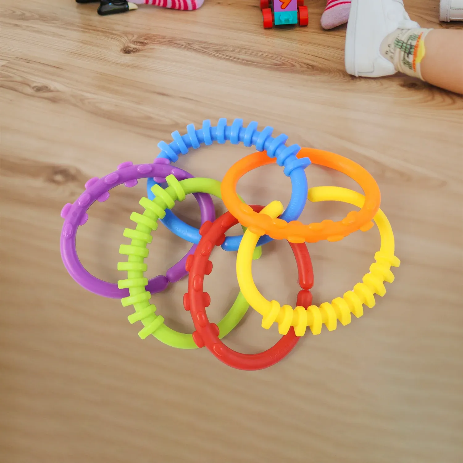 Baby Learning Links – 36 Pc Educational Toy Set for Motor Skills - Detailed Feature View 7