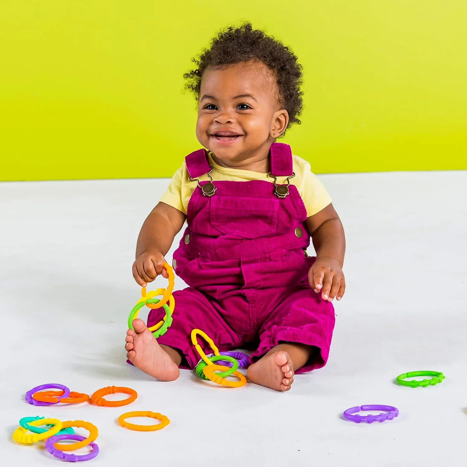 Baby Learning Links – 36 Pc Educational Toy Set for Motor Skills - Detailed Feature View 2