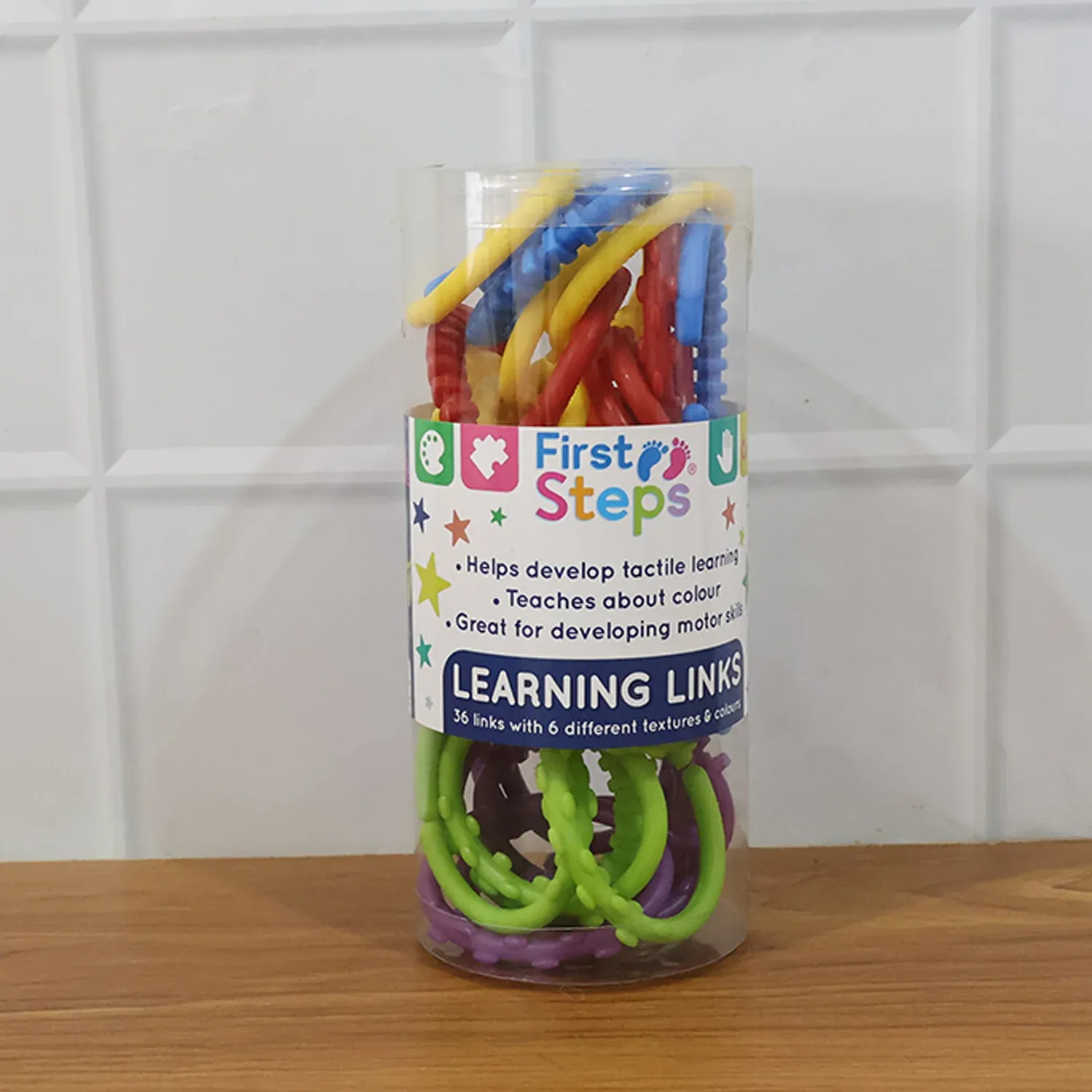 Baby Learning Links – 36 Pc Educational Toy Set for Motor Skills - Detailed Feature View 8