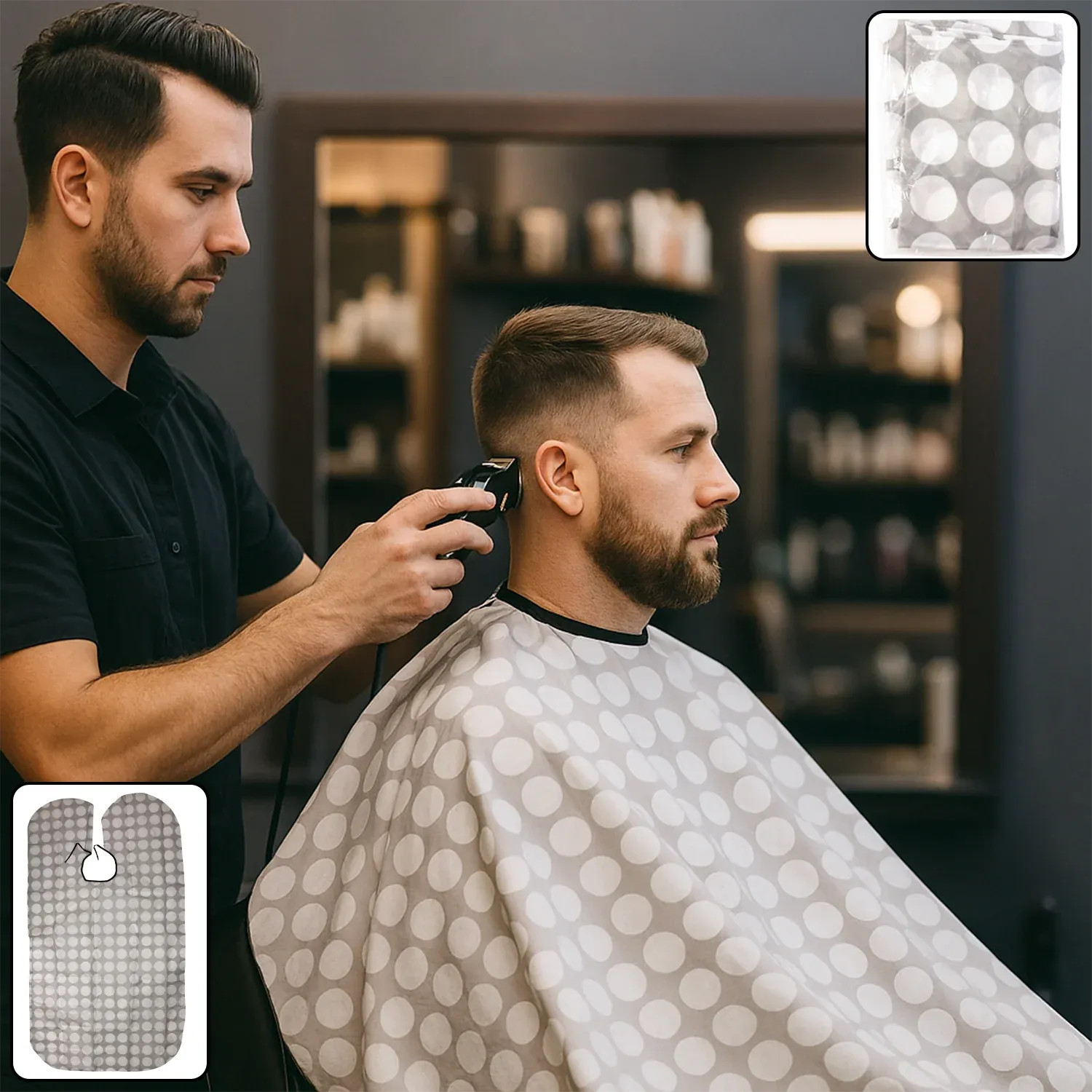 Premium Hair Cutting Cape – Lightweight Waterproof Barber Gown - Buy Online at Alikart