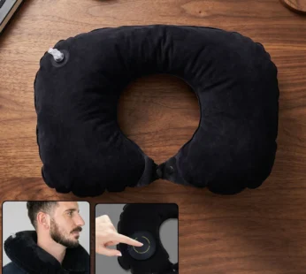 Inflatable Travel Neck Pillow – Soft, Portable & Self-Inflating Support