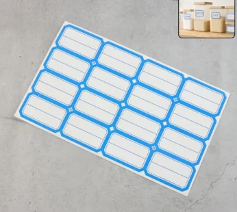 Self-Adhesive Rectangular Label Stickers – 1 Sheet for Organizing & Shipping