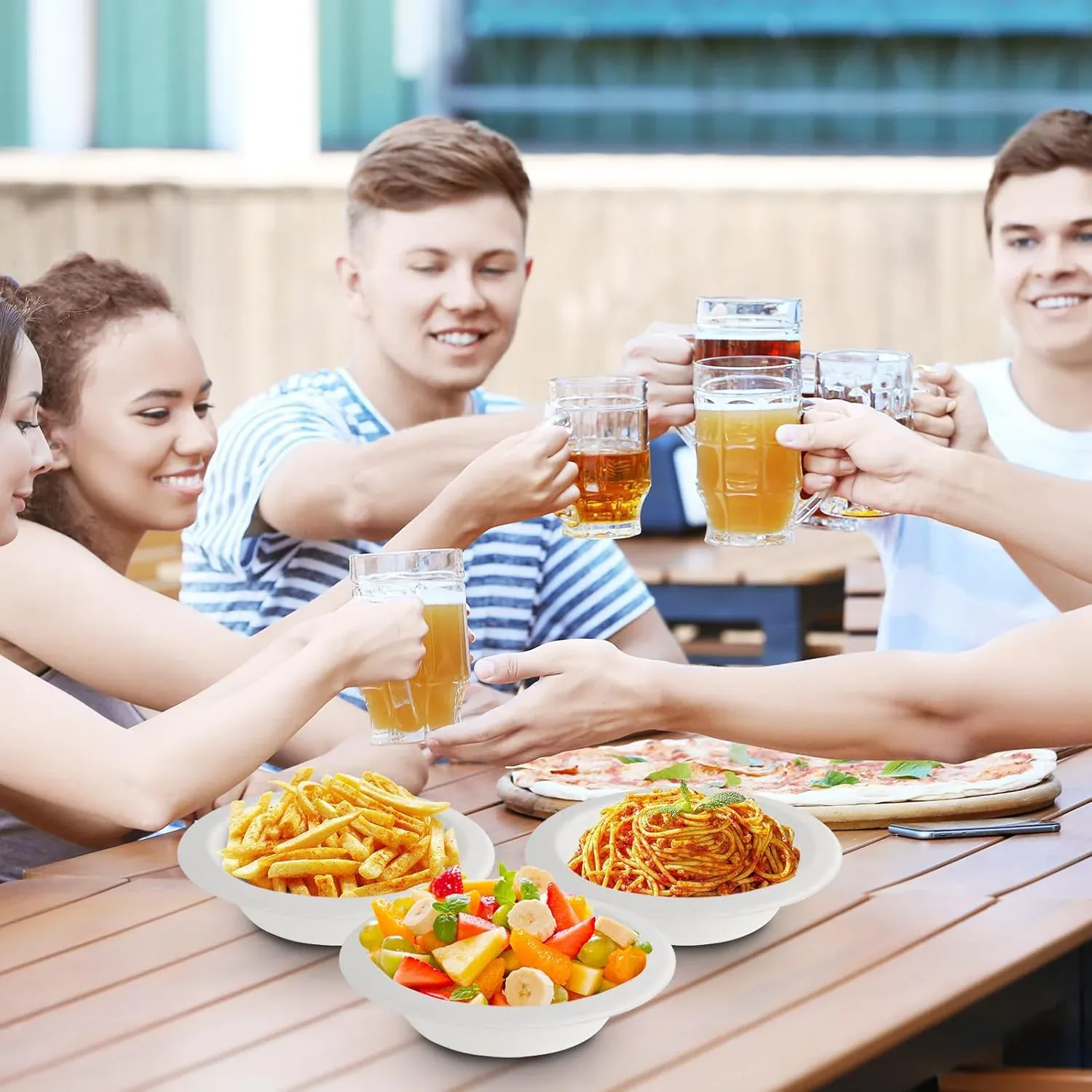 Disposable Food Serving Bowl Set – 360ml Capacity, 10 Pieces - Detailed Feature View 2