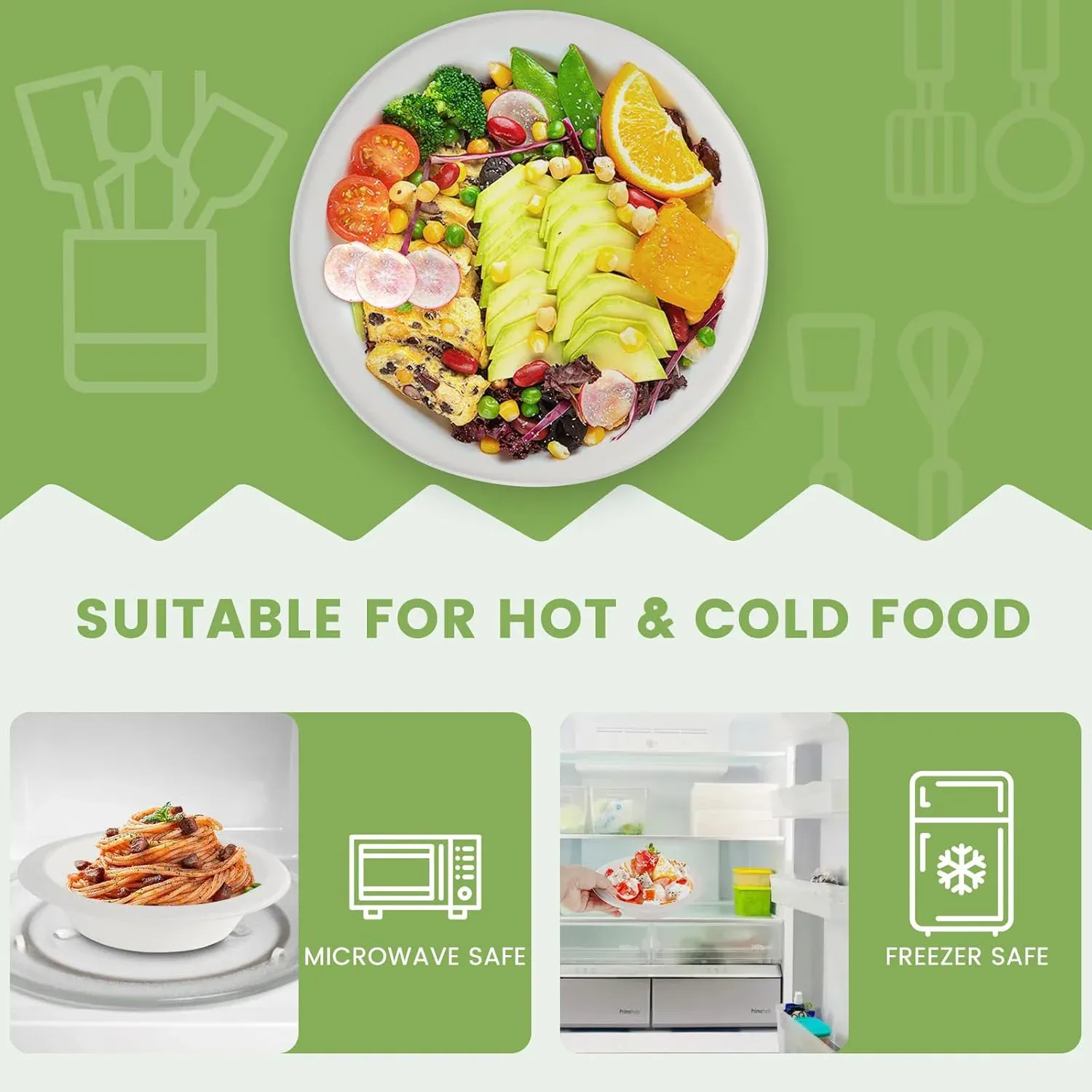 Disposable Food Serving Bowl Set – 360ml Capacity, 10 Pieces - Detailed Feature View 6