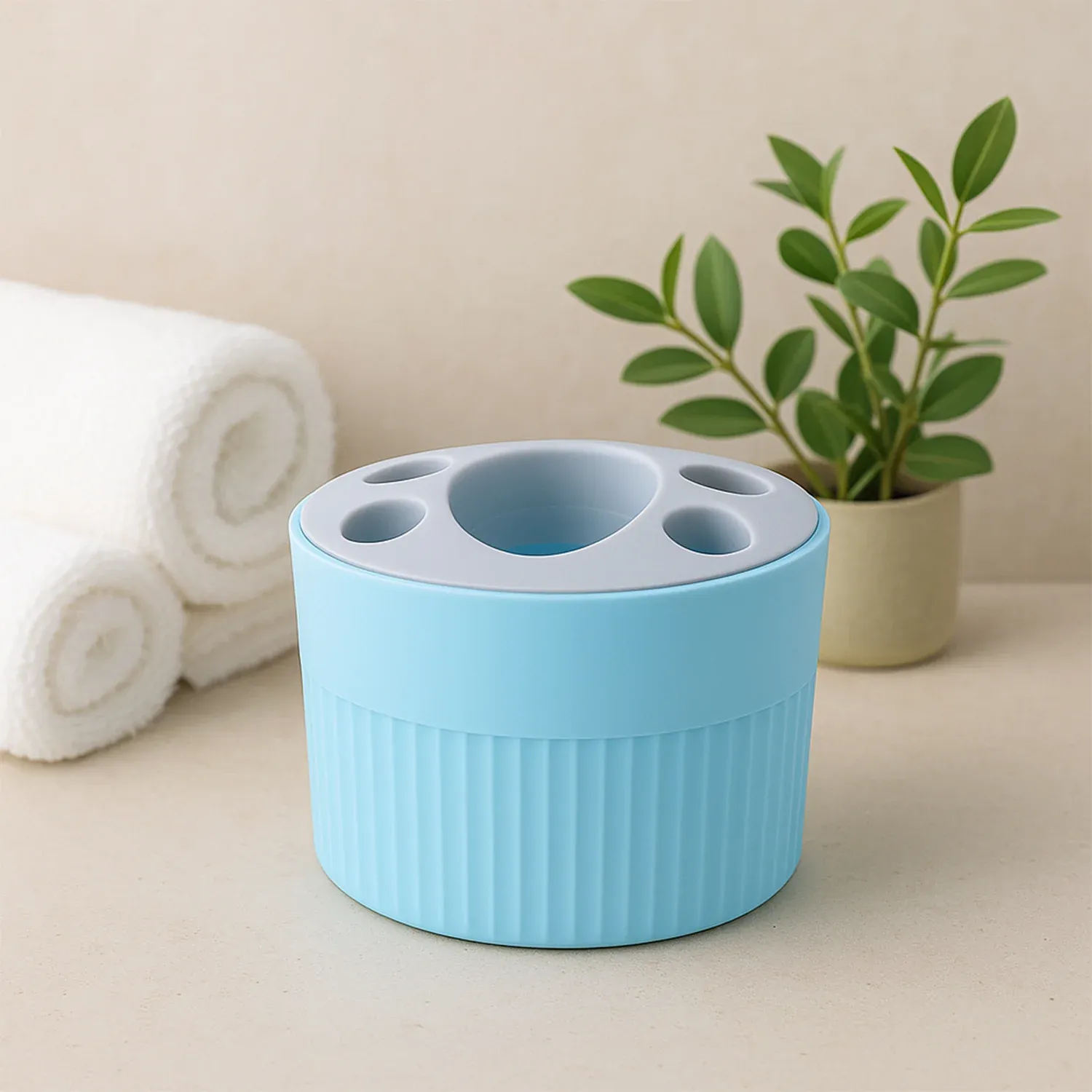 Premium Bathroom Toothbrush Holder Stand – Durable Multipurpose Organizer - Buy Online at Alikart