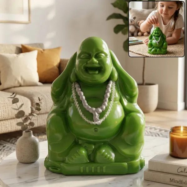 Laughing Buddha Money Bank Coin Saving Box – Decorative Piggy Bank