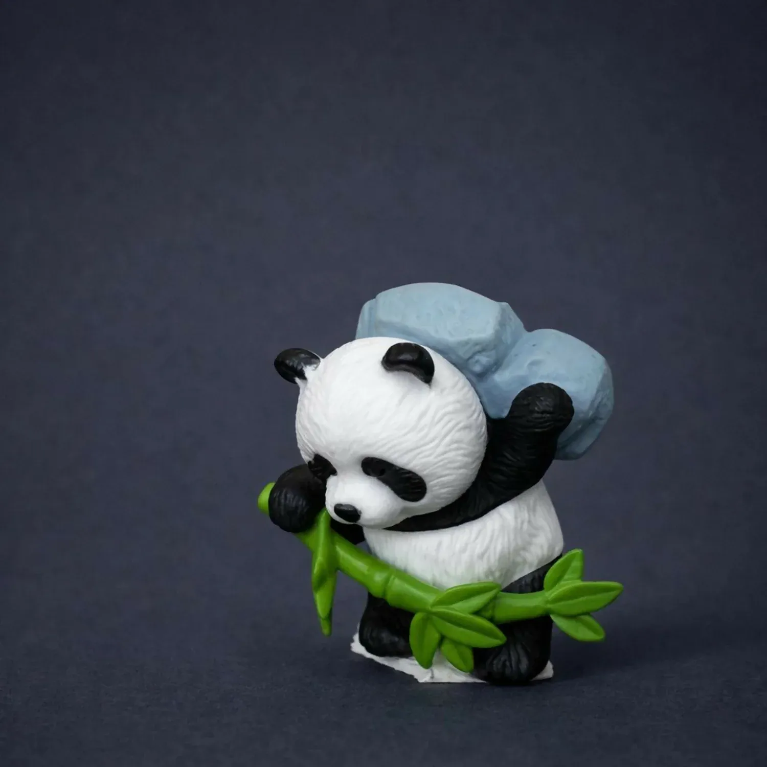 Panda Bamboo Resin Showpiece – Cute Mini Decorative Figurine - Detailed Feature View 2