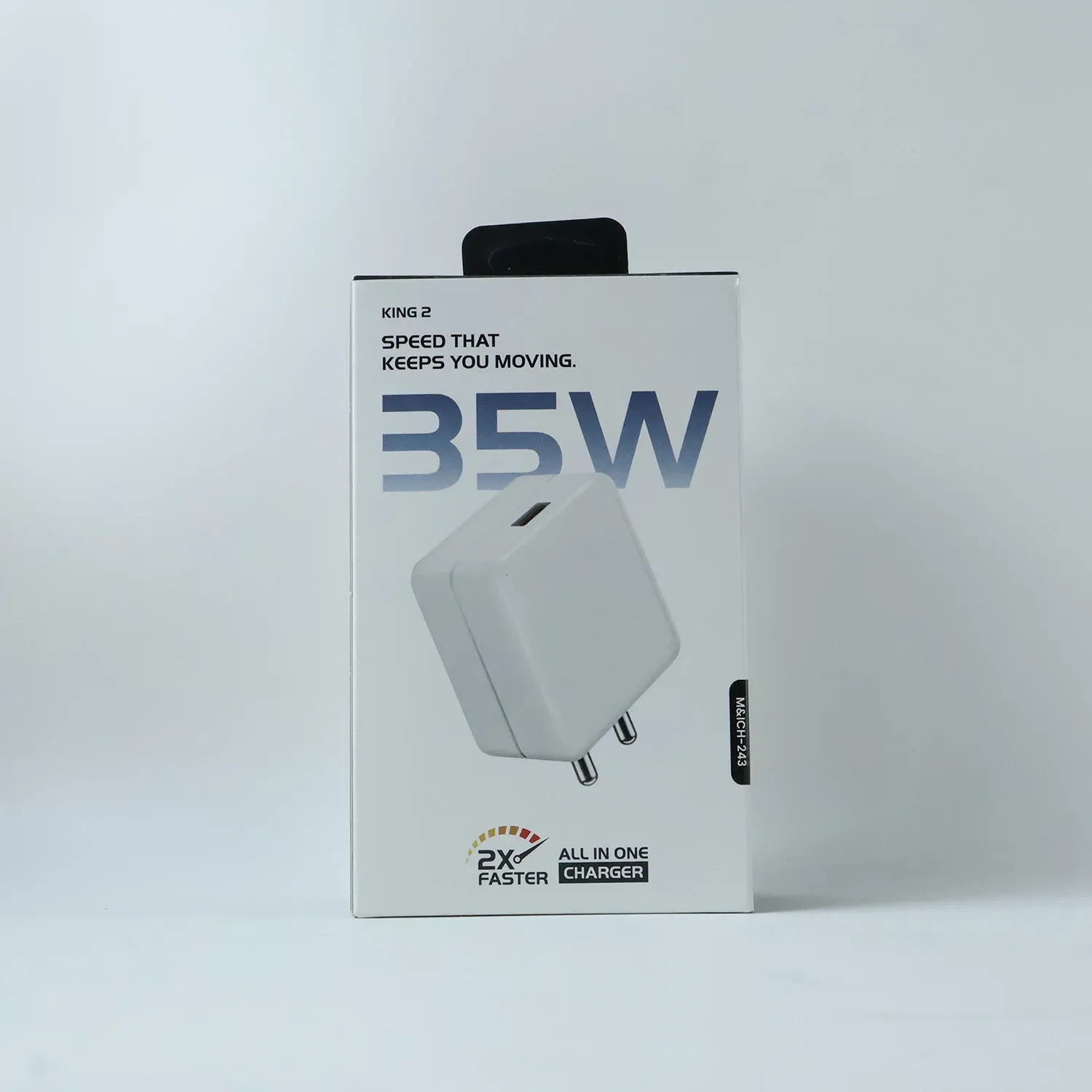 King 2 Series 35W Fast Charging Power Adapter with Type-C Cable - Detailed Feature View 6