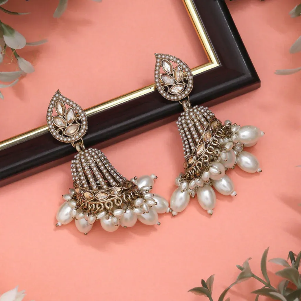Premium Artificial Earrings For Women Hanging Jhumkas Alloy Jhumki Earring - Buy Online at Alikart