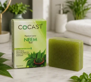 COCAST Premium Luxury Neem Basil Herbal Bathing Soap (100gm)