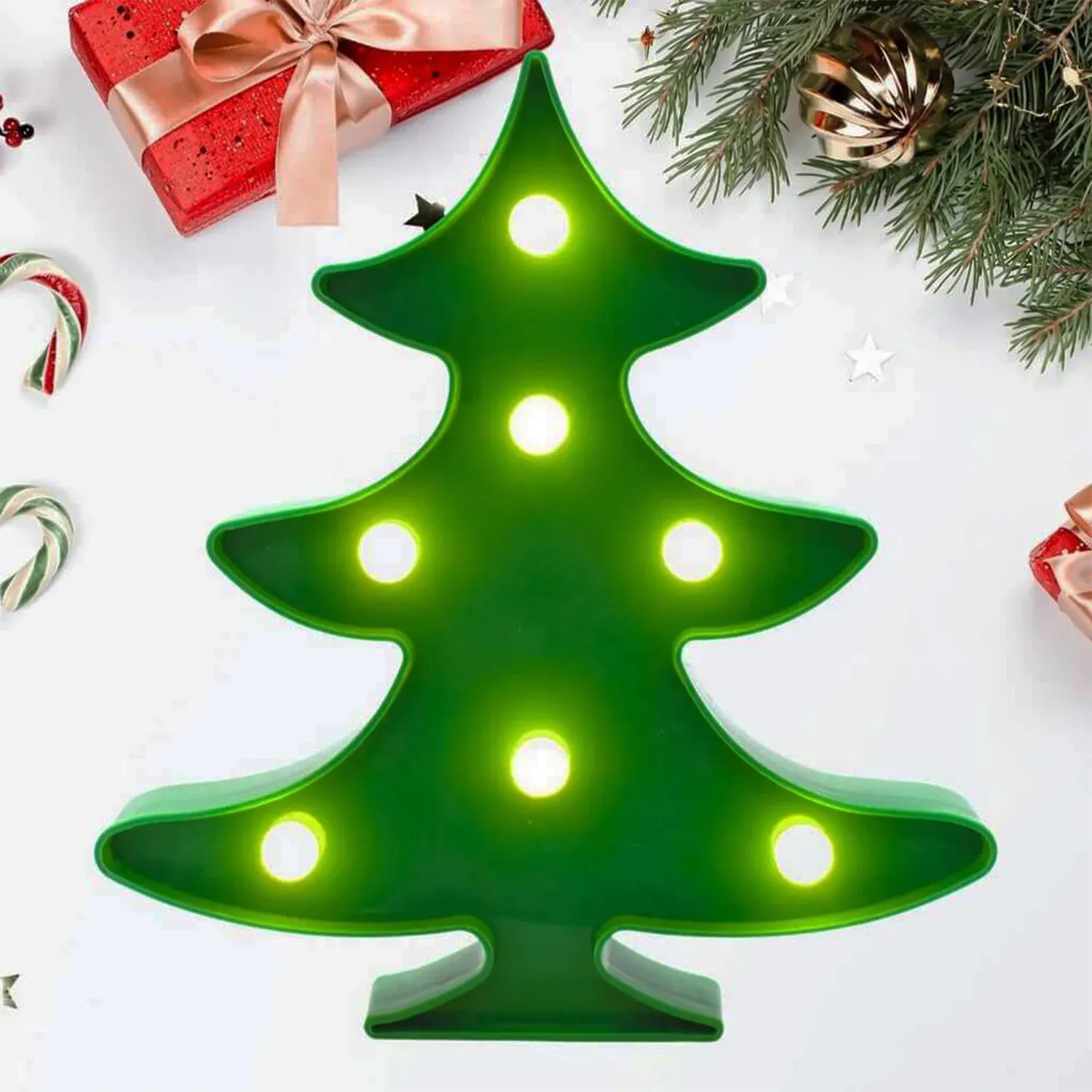 Christmas Tree Shape LED Decorative Night Light (1 Pc) - Detailed Feature View 5