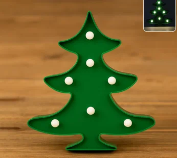 Christmas Tree Shape LED Decorative Night Light (1 Pc)