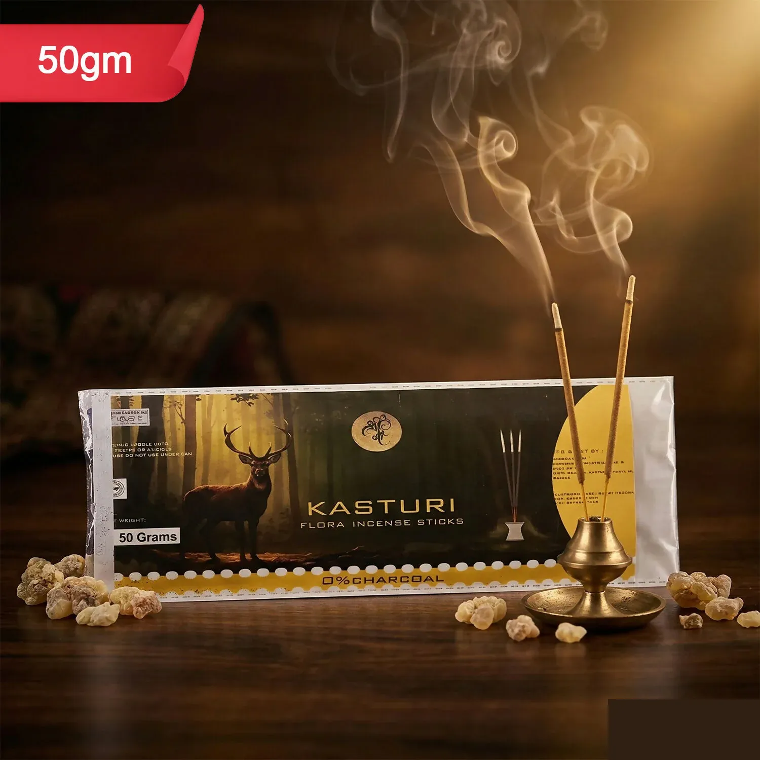 Incense Sticks – Calm & Meditative Musk & Floral Scent for Home - Detailed Feature View 1