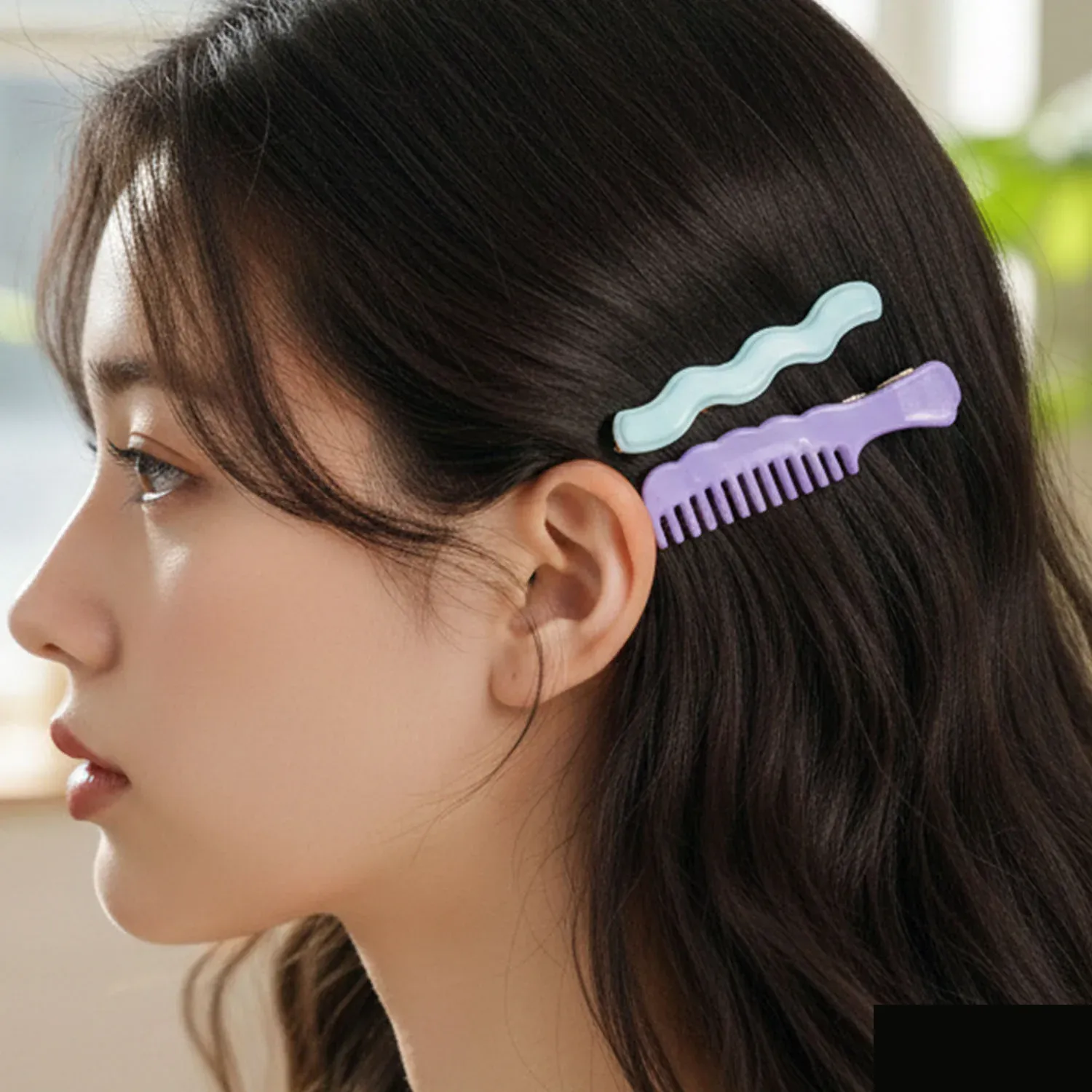 Comb-Shaped Hair Clips Set for Girls & Women – Stylish Hair Pins (4 Pc ) - Detailed Feature View 7
