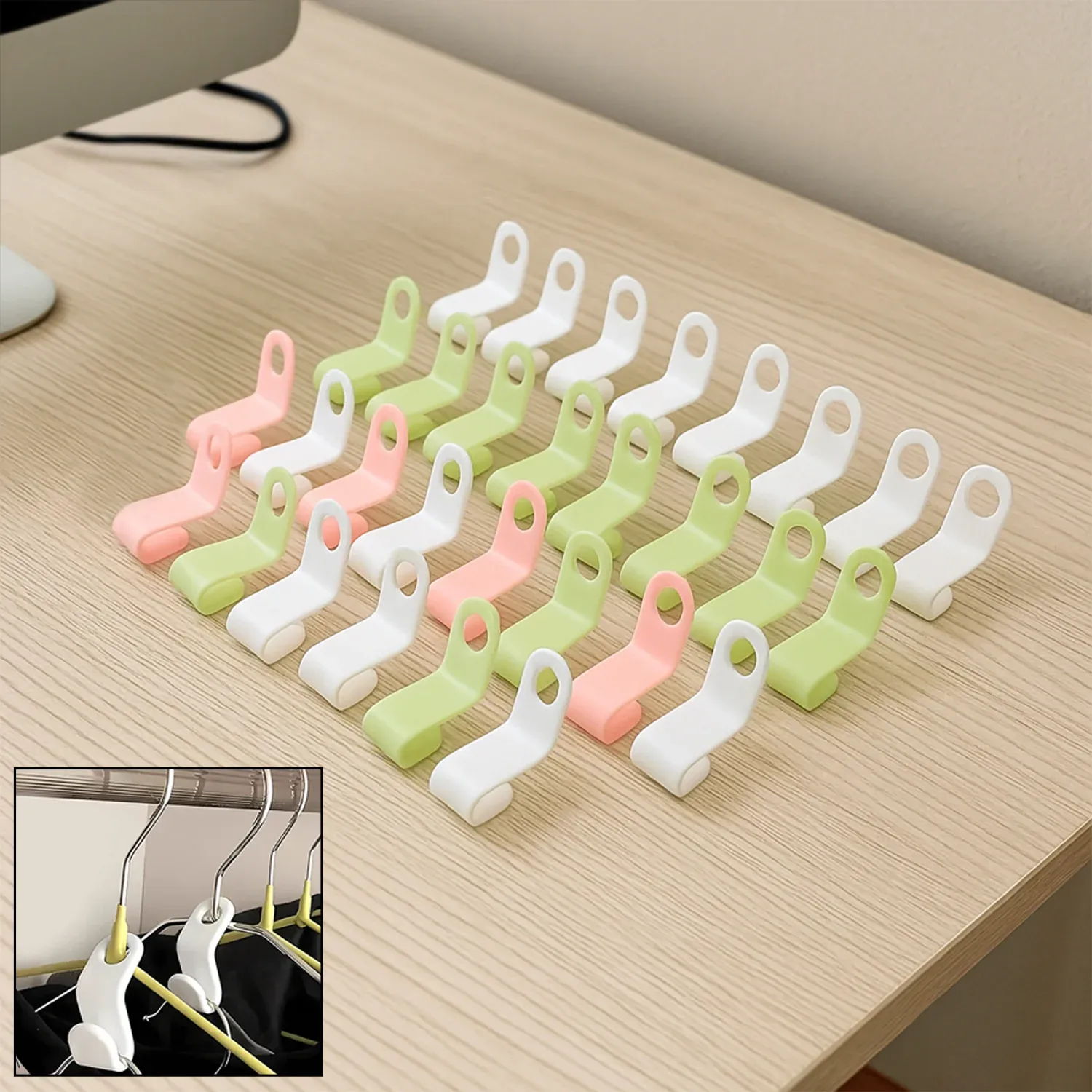 Premium Hanger Connector Hooks – 30 Pcs Multi-Color Space Saver - Buy Online at Alikart