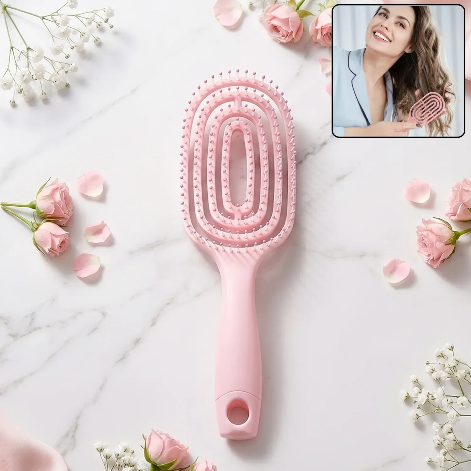 Premium Detangling Hair Brush – Faster Drying & Gentle Scalp Massage - Buy Online at Alikart