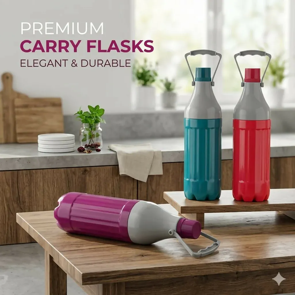 Insulated Water Bottle – Large 2.4L Capacity with Leak-Proof Cap - Detailed Feature View 2